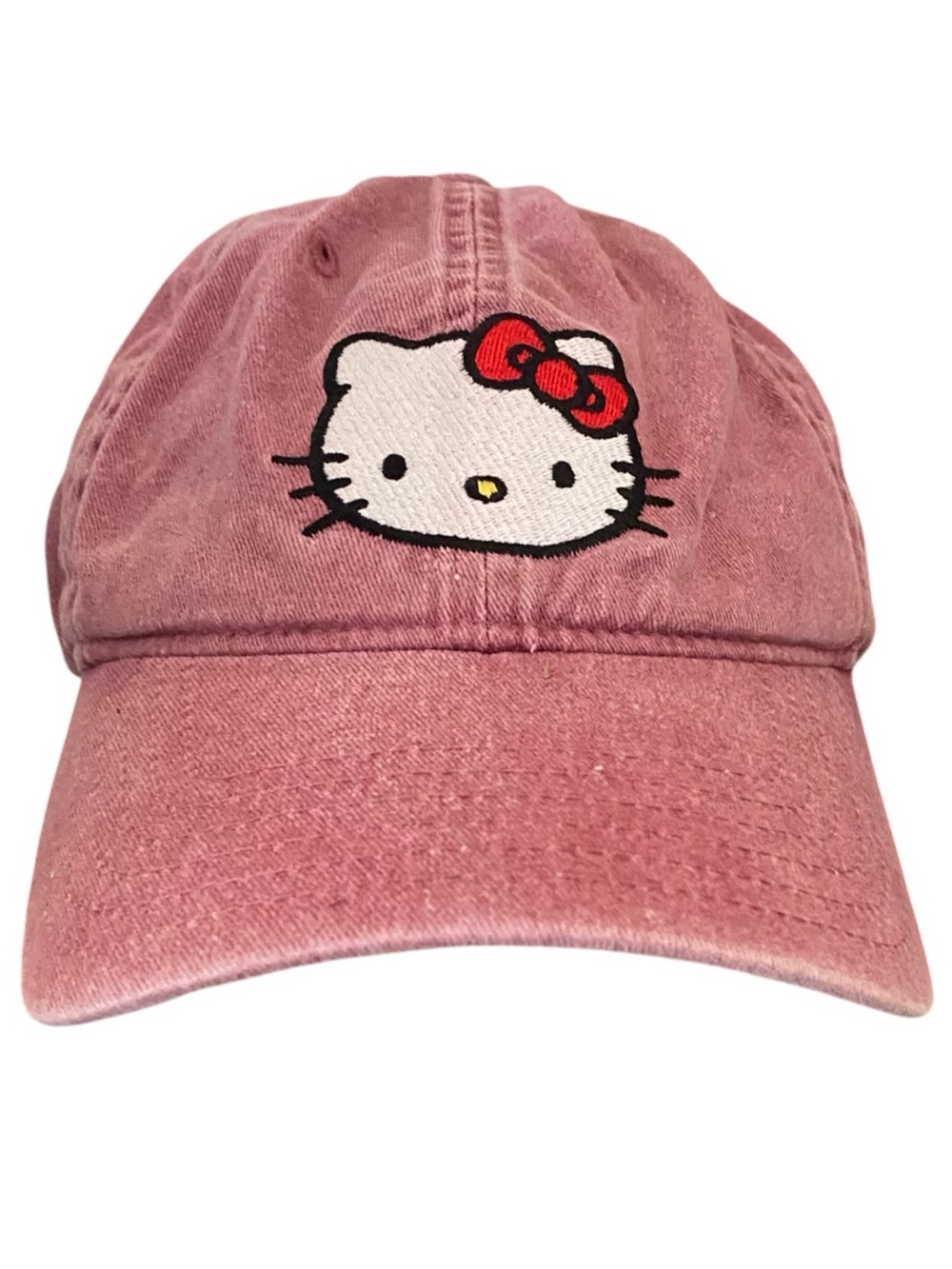 Sanrio Hello Kitty Embroidered Rose Dad Hat Adjustable Cap Kawaii y2k soft girl
